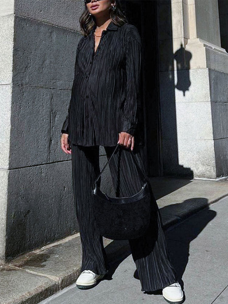 Cardigan Two-Piece Loose Set