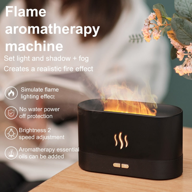 180ML USB  Simulation Flame Air Diffuser