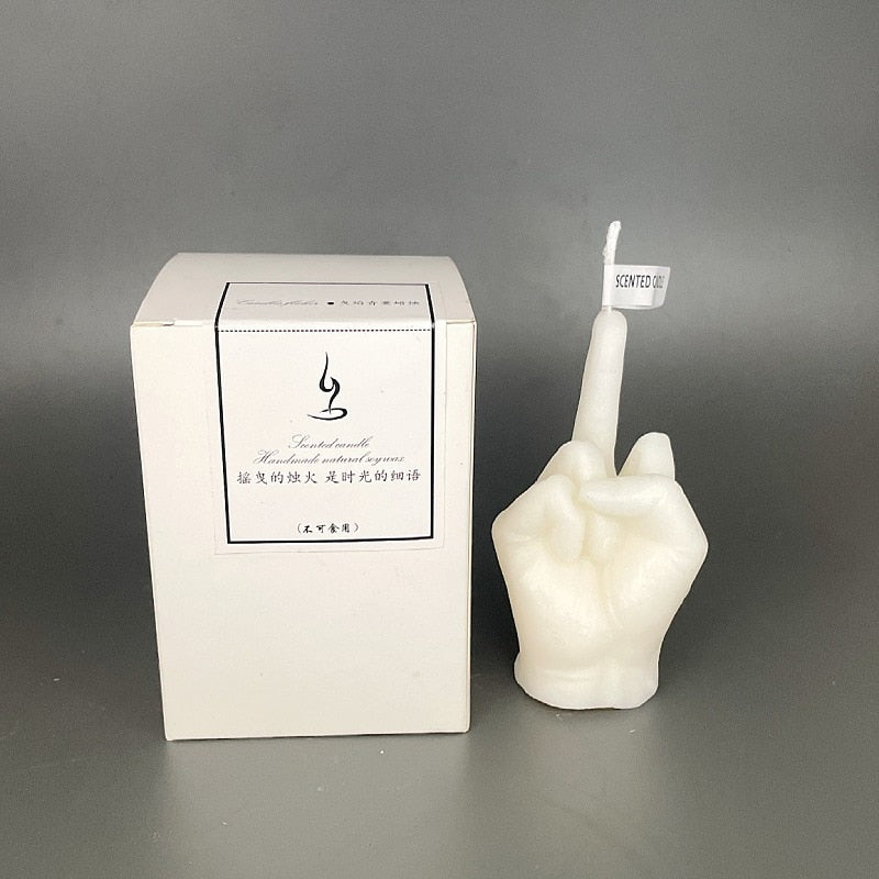 Middle Finger Wax Candle