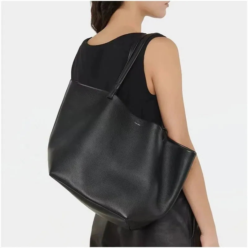 Soft Leather Tote Bag