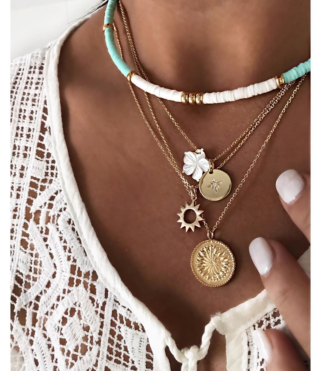 Shell Star Sun Necklace
