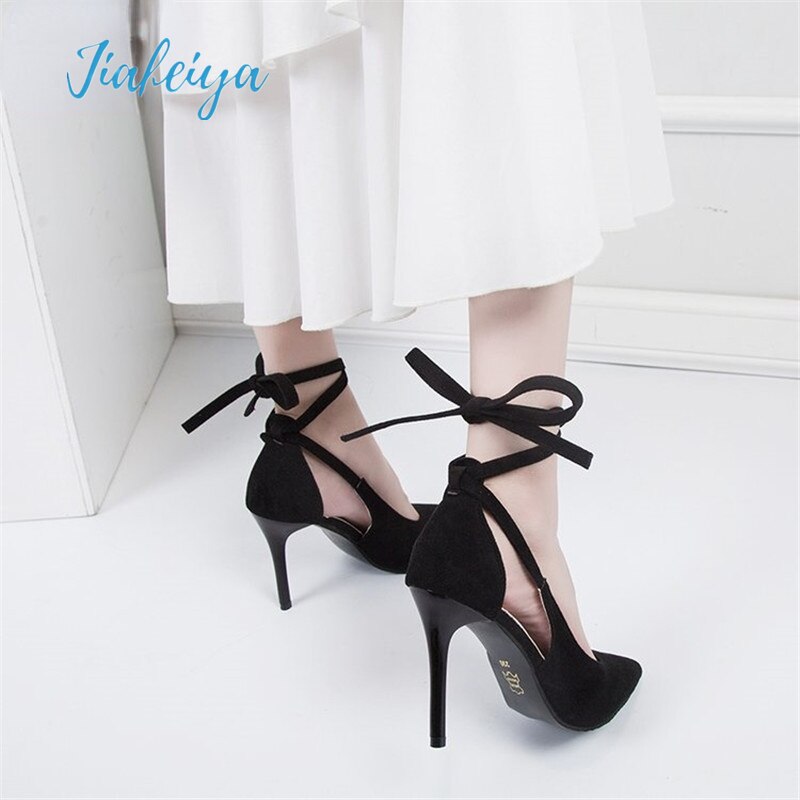 Black High Heels Sandals
