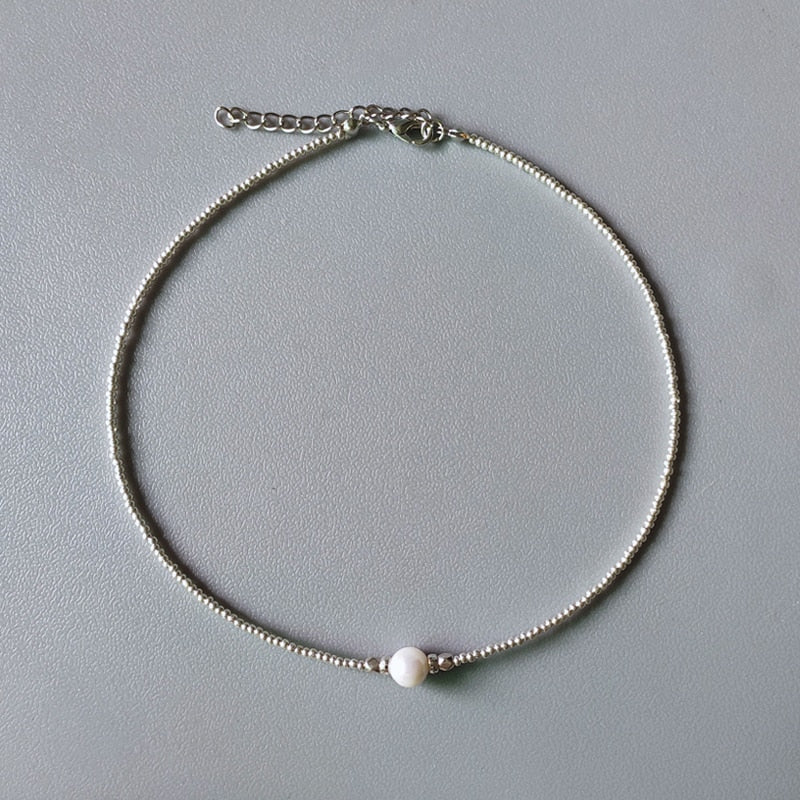 Pearl Rhinestone Necklace
