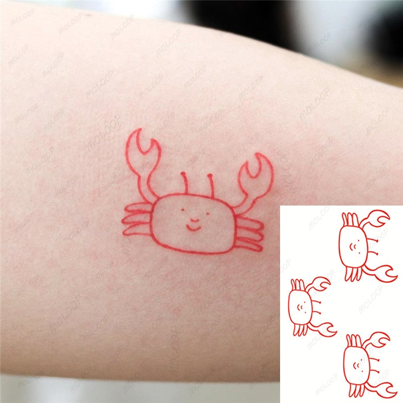 Waterproof SticketTattoo Red Heart