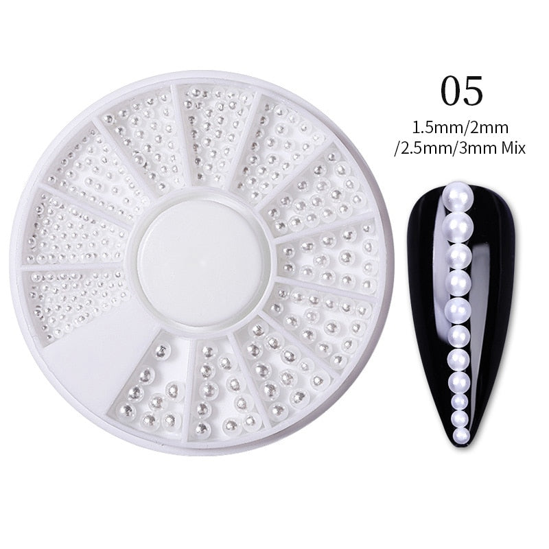 Mixed Nail Rhinestone Nail Art