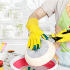 Cleaning  Silicone Glove with Scrubber