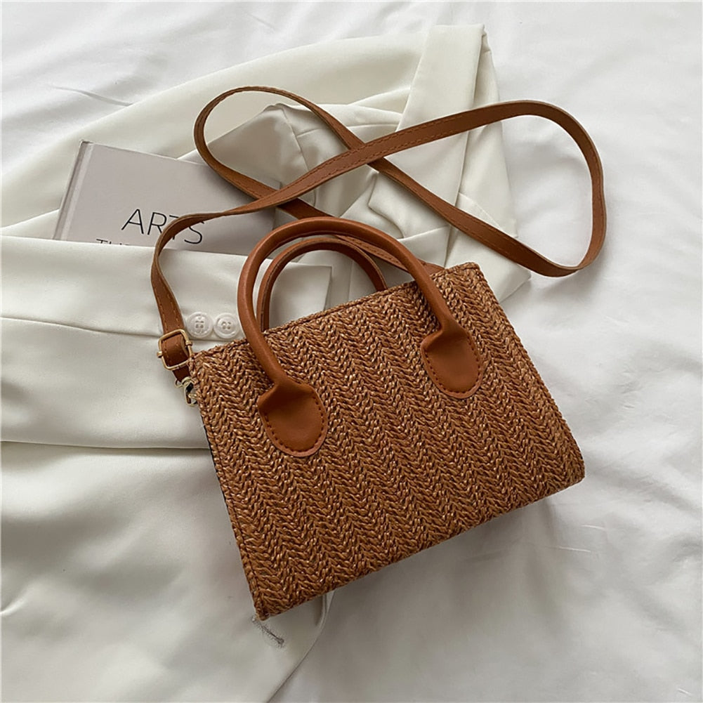 Straw Crossbody Bag