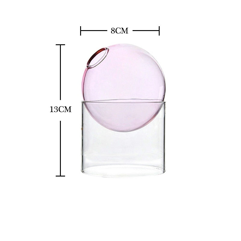 Nordic Spherical Hydroponic Glass Vase