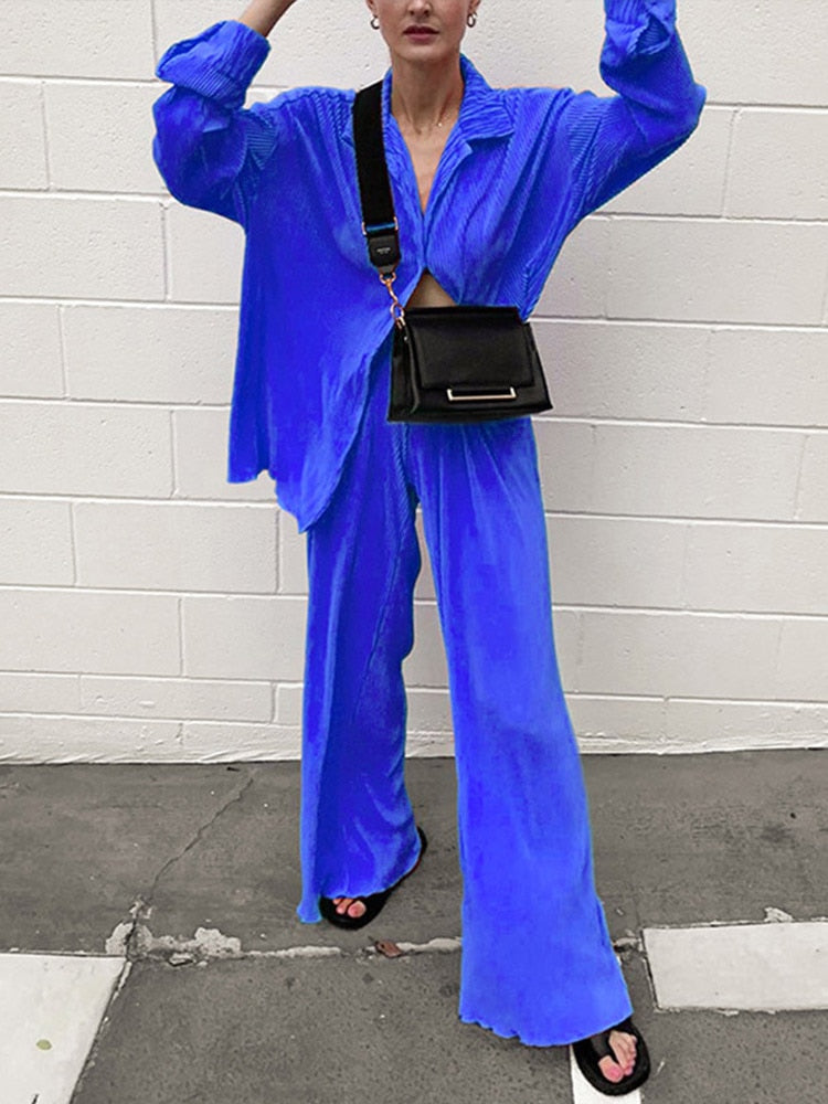 Cardigan Two-Piece Loose Set