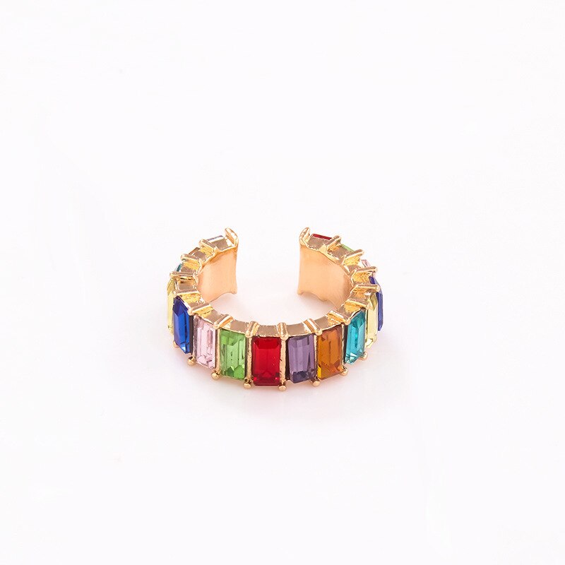 Pearl Ear Cuff Rhinestone Earrings