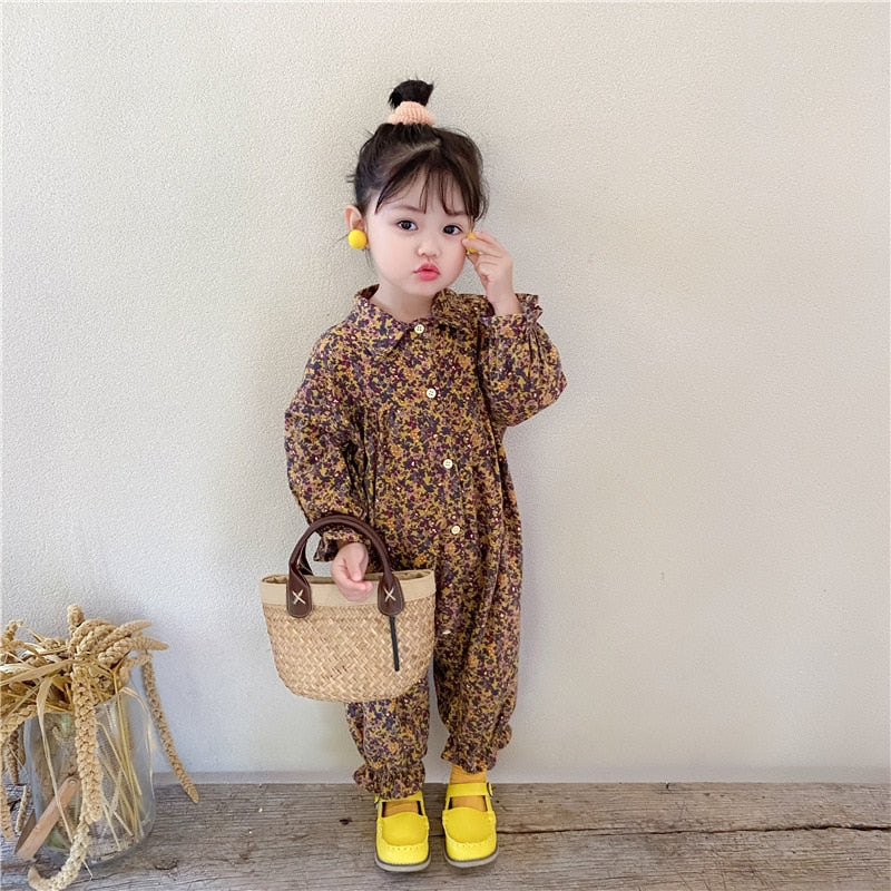 Long Sleeve Cotton Jumpsuit