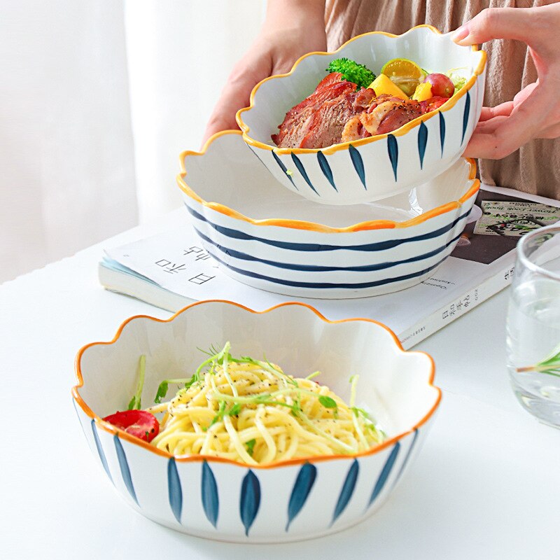 Ceramic Bowl Flower Set