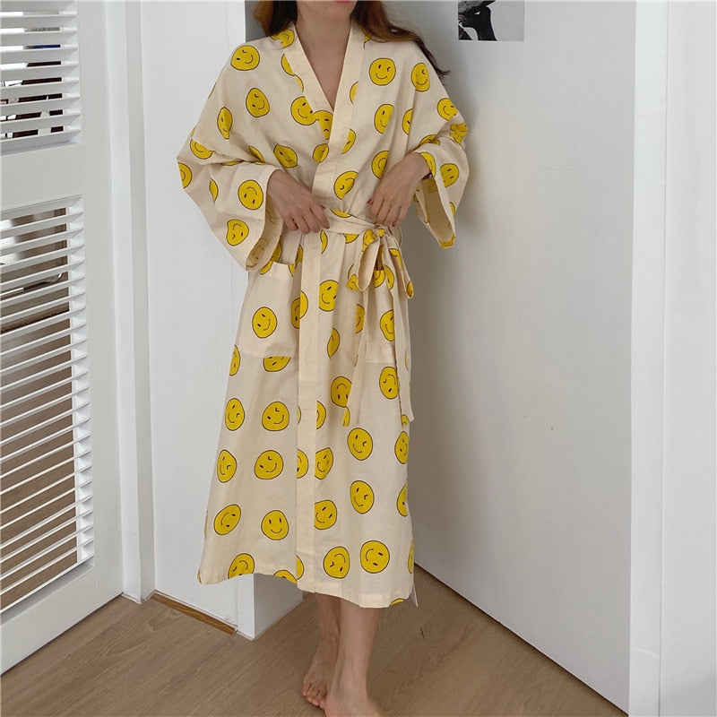 Smiley Pajamas Robe