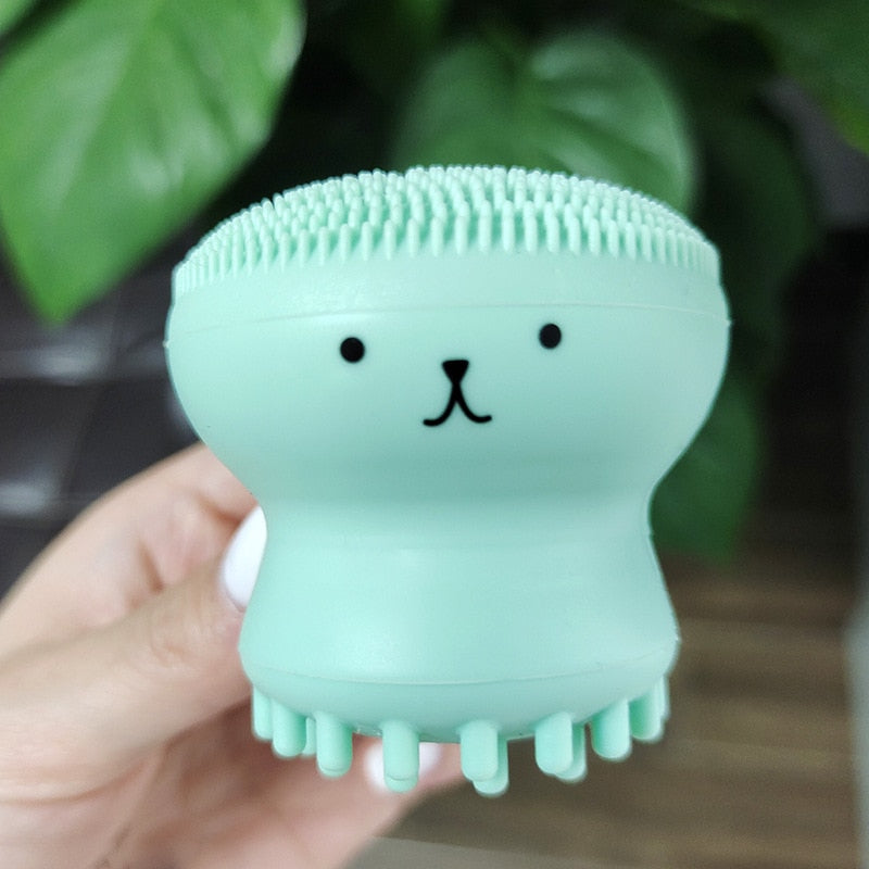 Pink Octopus Facial Brush
