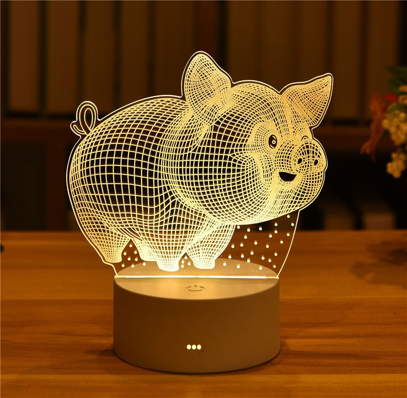 Christmas 3D Acrylic Night Light