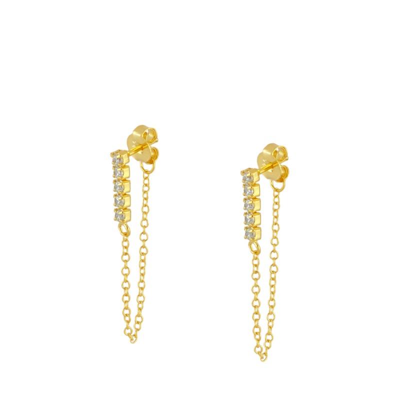Gold Earrings Set