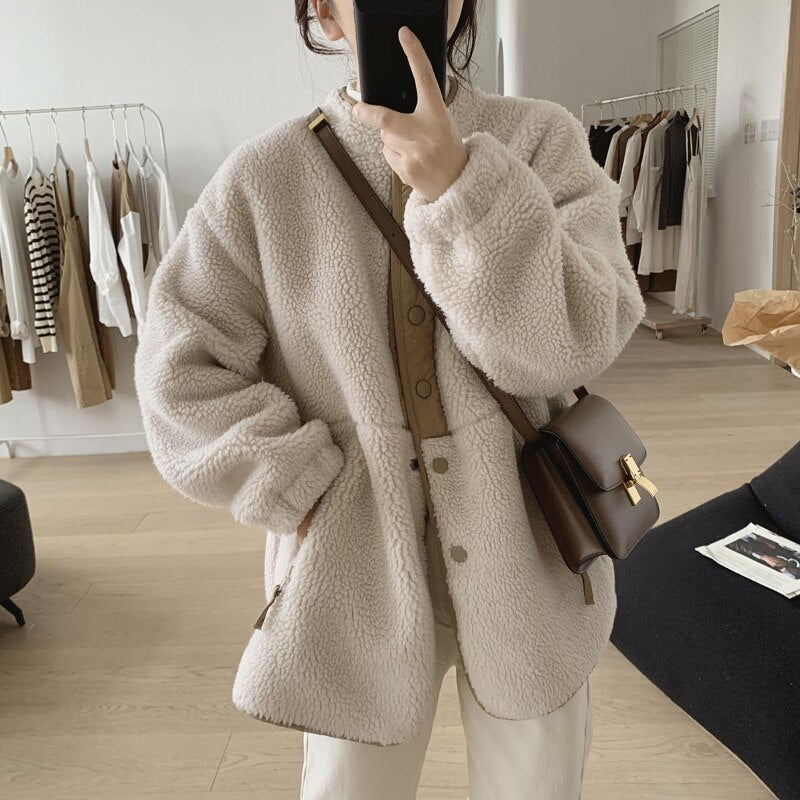 Faux Lamb Fleece Jacket