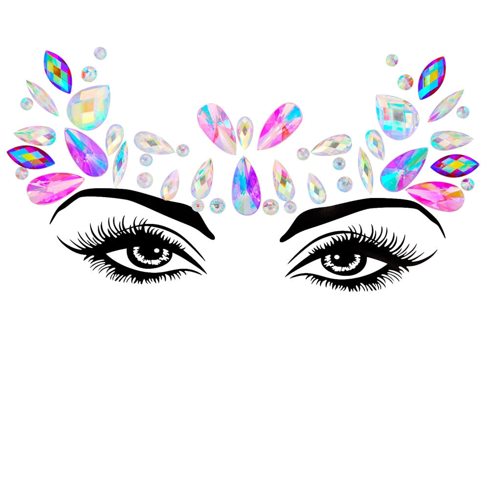 Crystal Body Art Stickers Make Up
