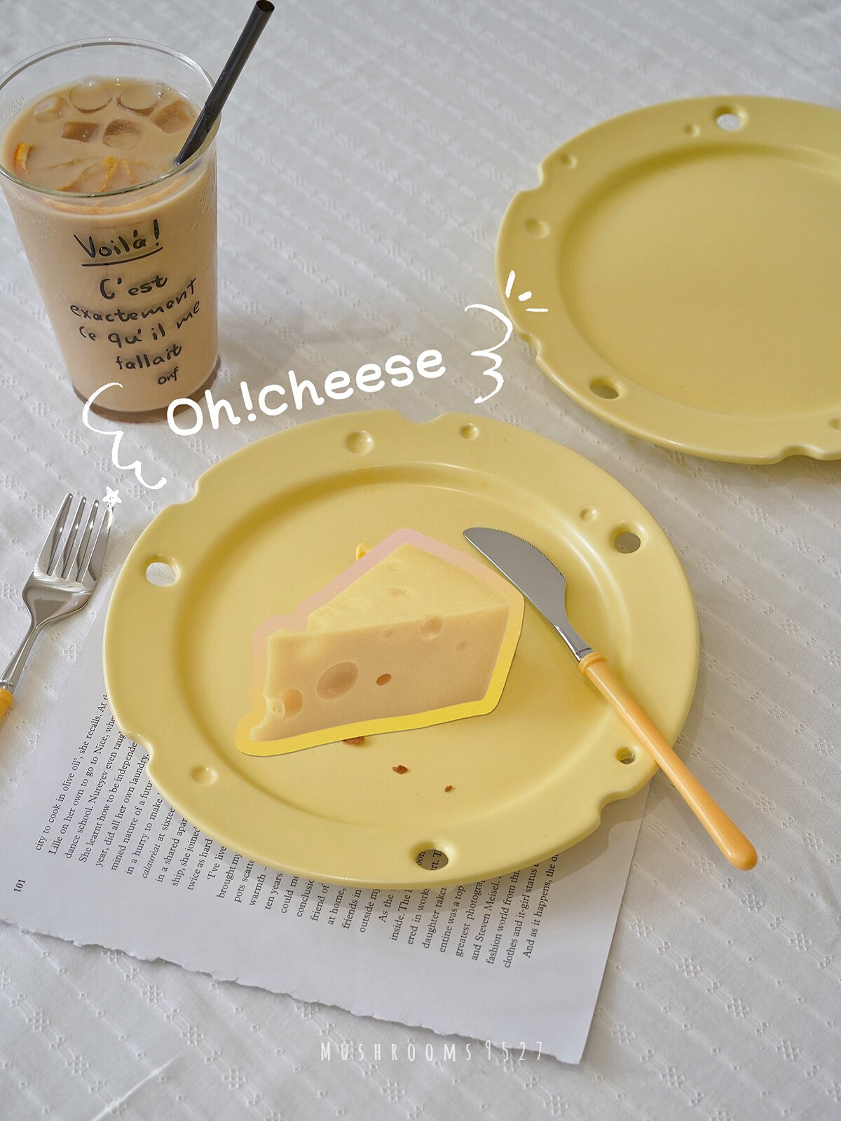 Irregular Ceramic Cheese Plate