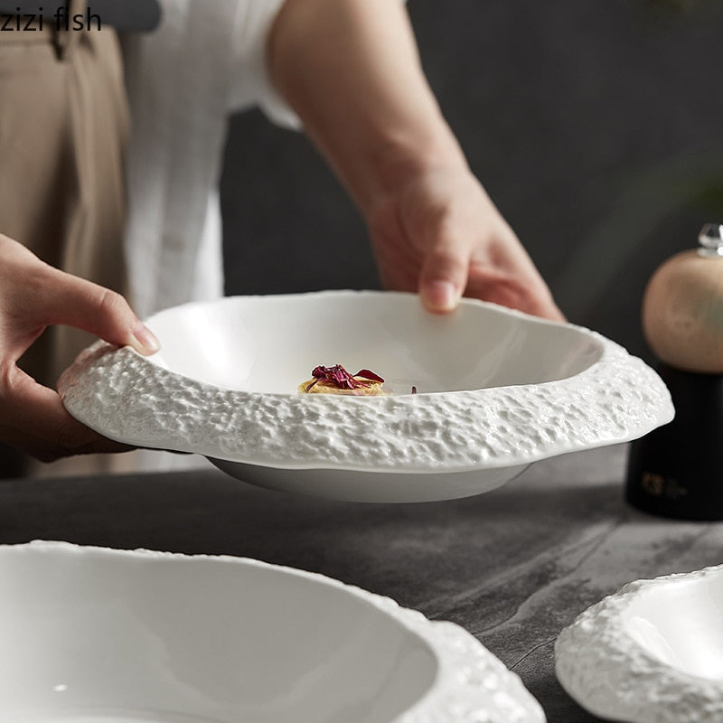 Ceramic Pattern Dinner Bowl