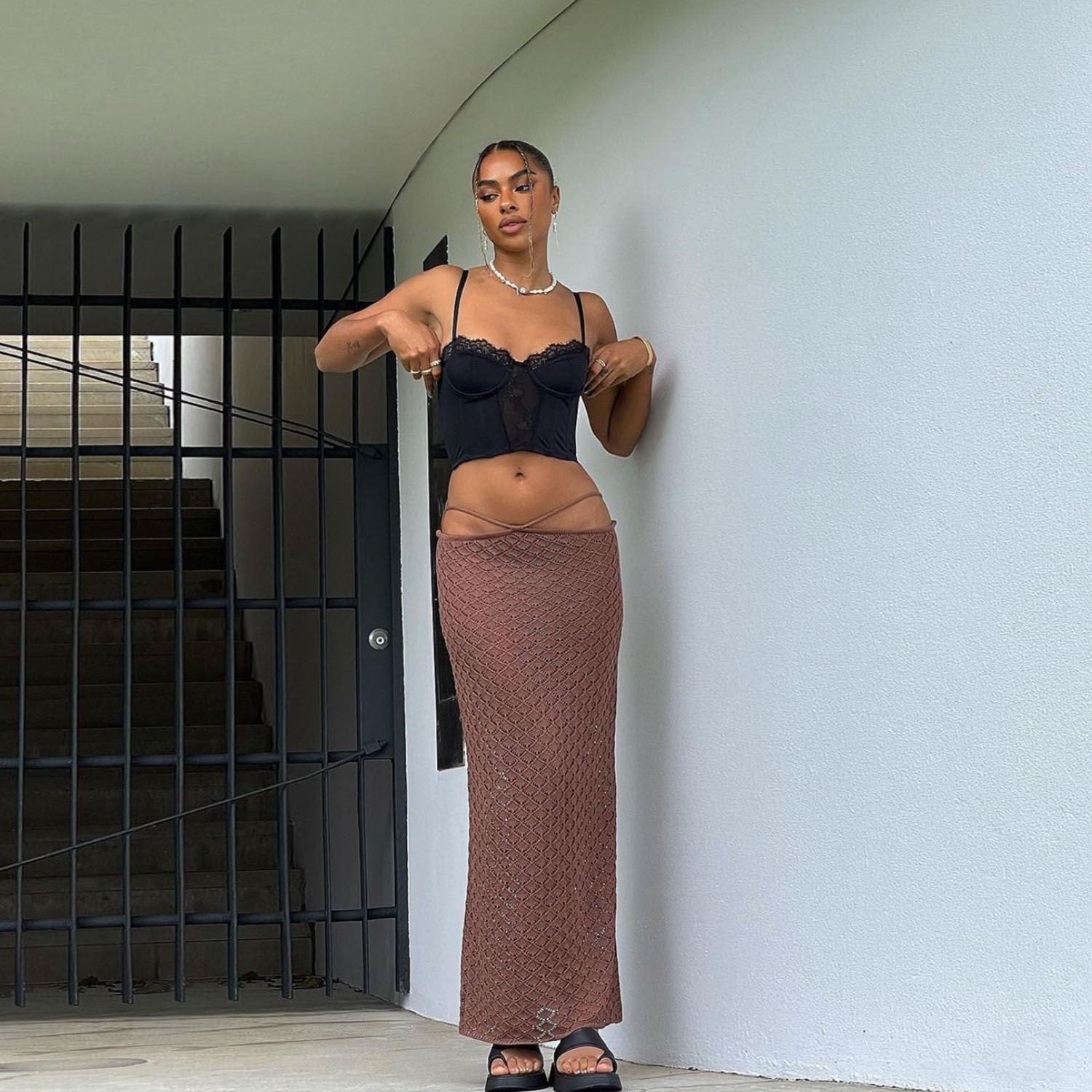 Bandage Maxi Skirt