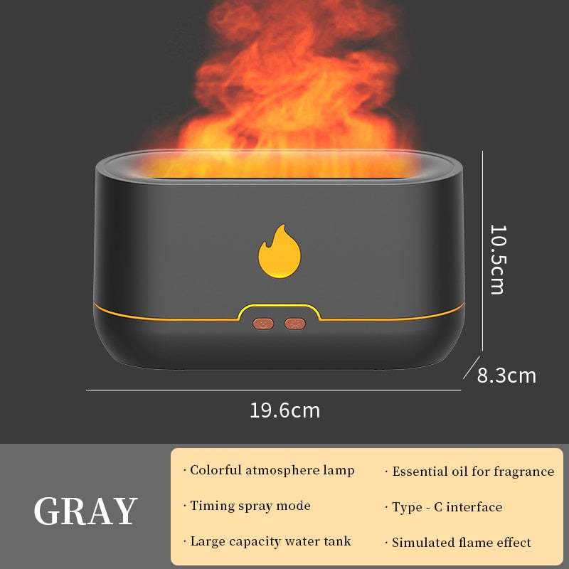 180ML USB  Simulation Flame Air Diffuser
