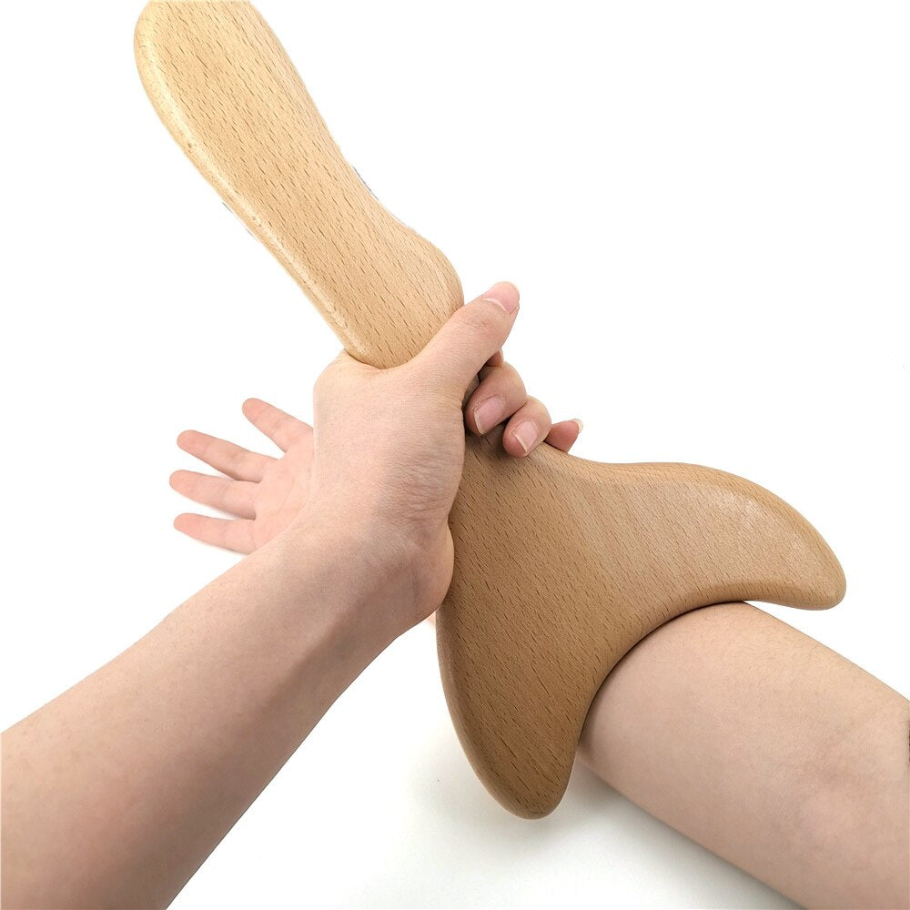 Wooden Gua Sha Lymphatic Drainage Massager Paddle