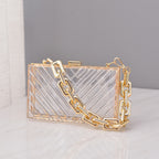 Acrylic Clutch Shoulder Strap Bag