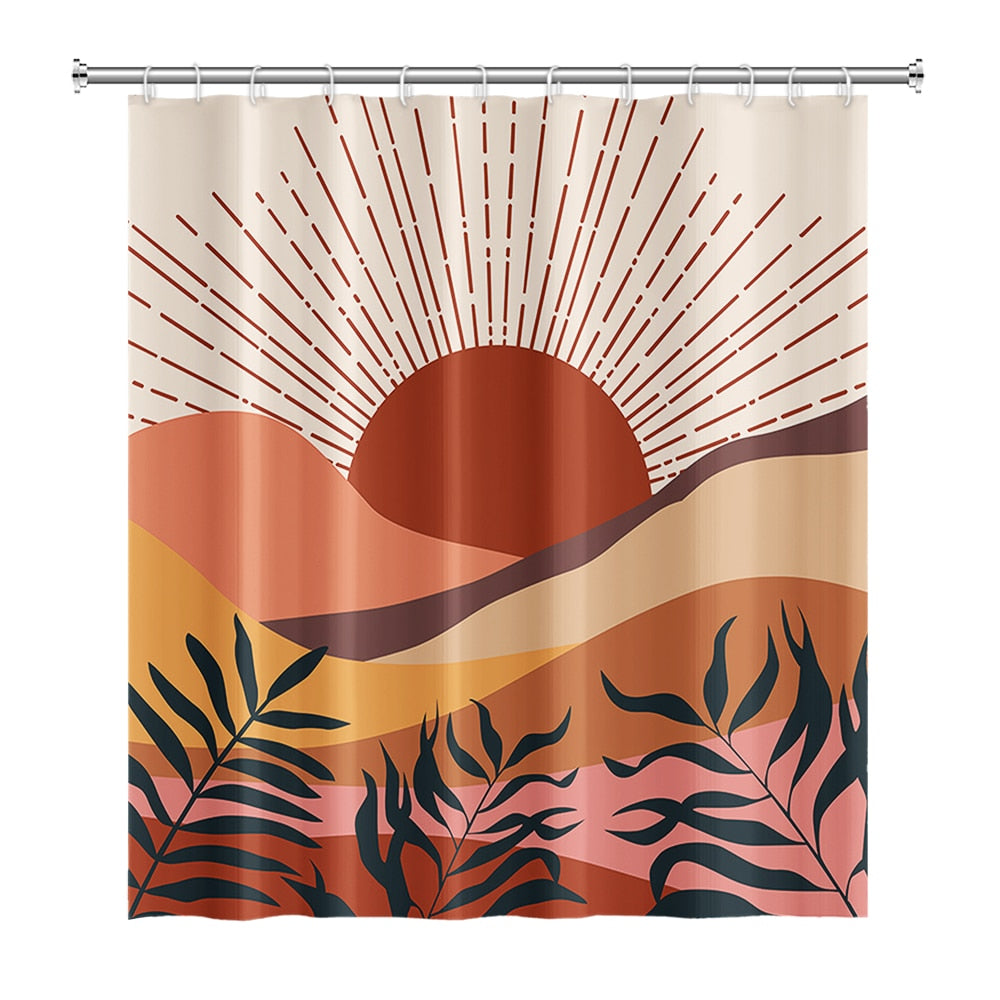 Sun Abstract Shower Curtain