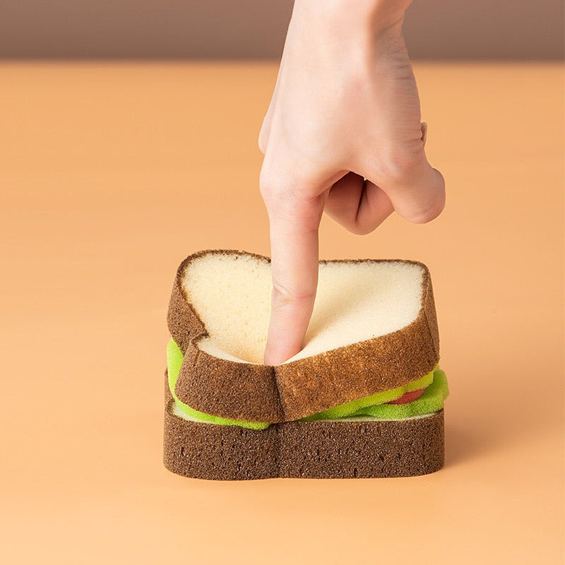 Toast Shape Dish-washing Sponges