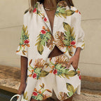Leaf Printed Two Piece Set
