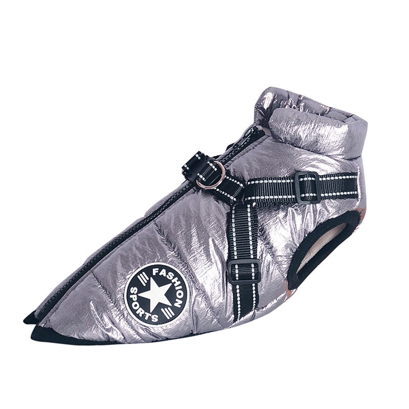 Large Pet Dog Jacket With Harness