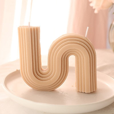 U-Shaped Home Decorative Candle