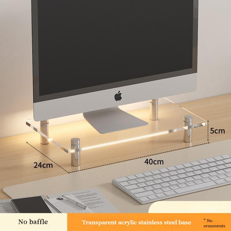 Acrylic Desktop Computer Monitor Stand Office