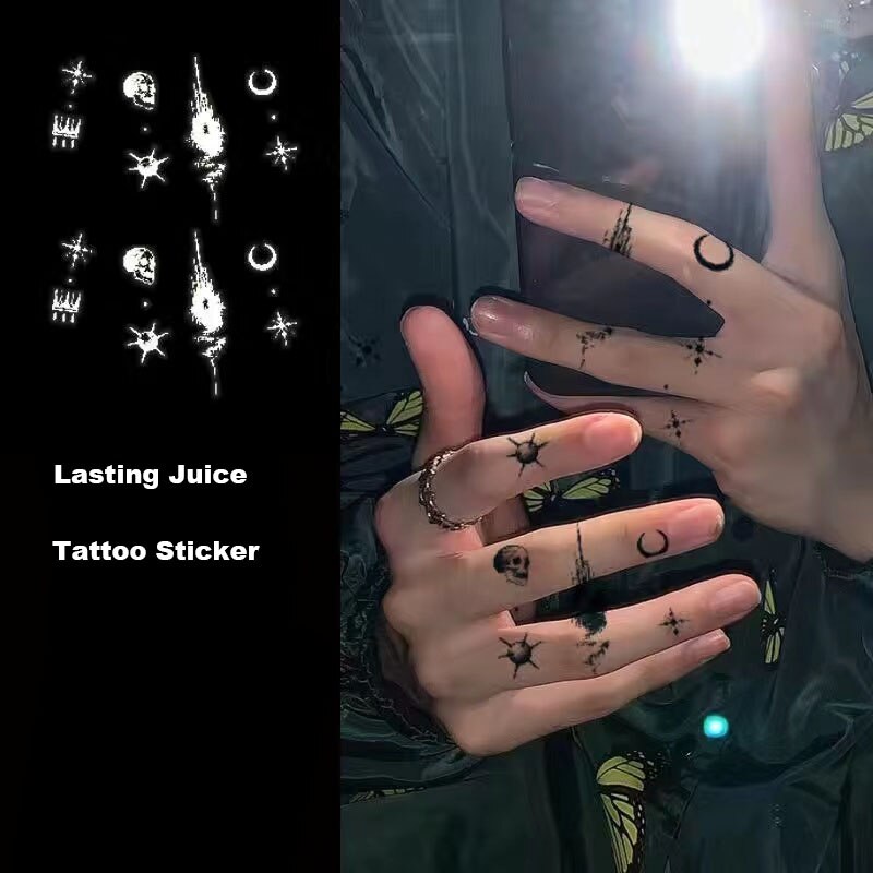 Butterfly Finger Sticker Tattoo