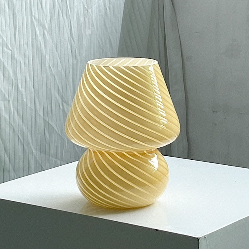 Mushroom Glass LED Desk Lamp