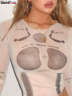 Body Print Mesh See Through