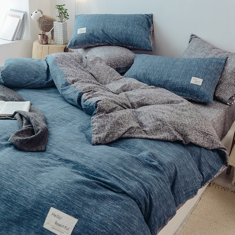 Linen-cotton Japanese Style Bedding Set