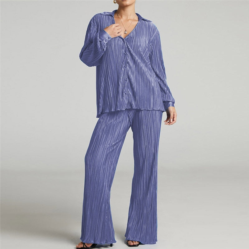 Cardigan Two-Piece Loose Set
