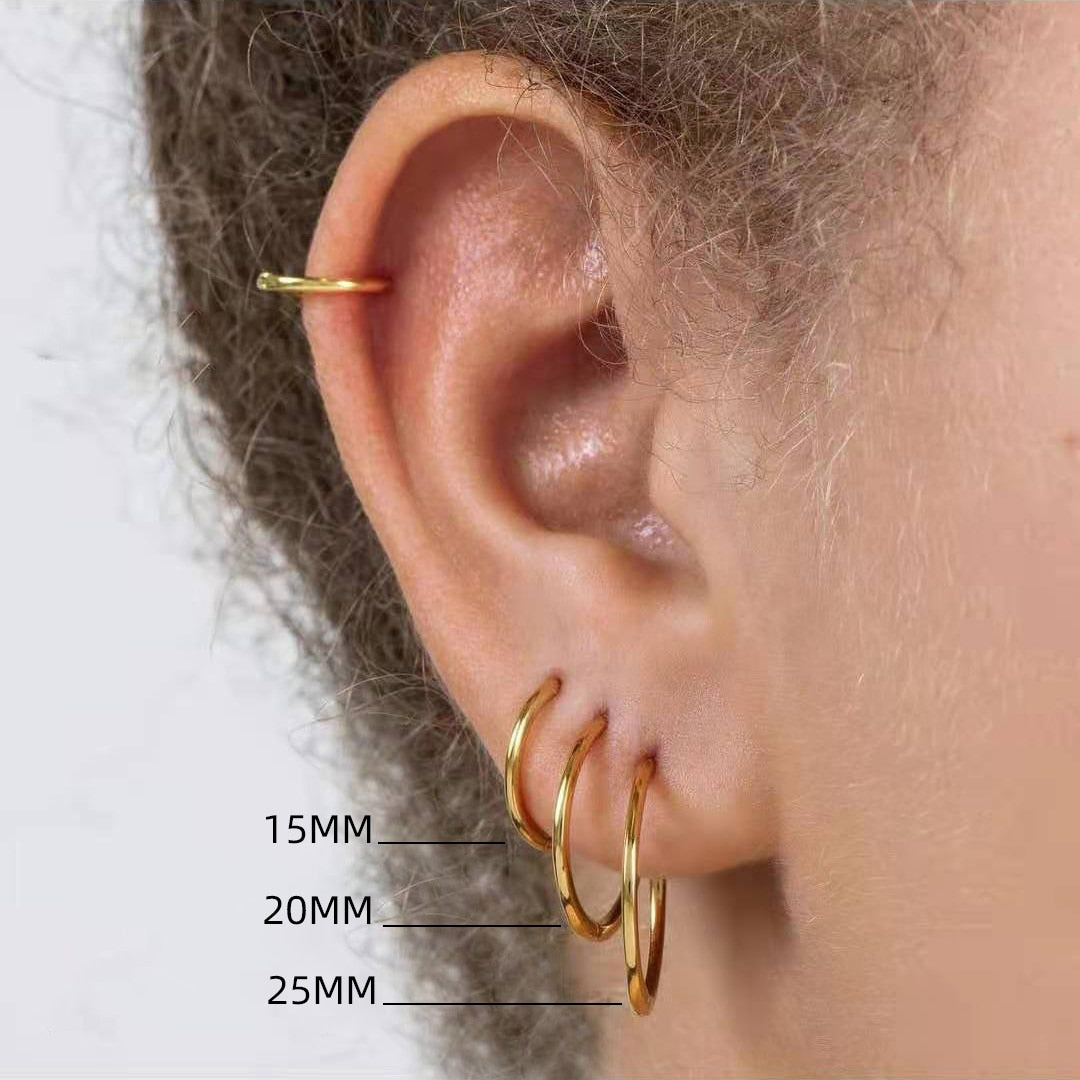 Gold Hoop Earrings