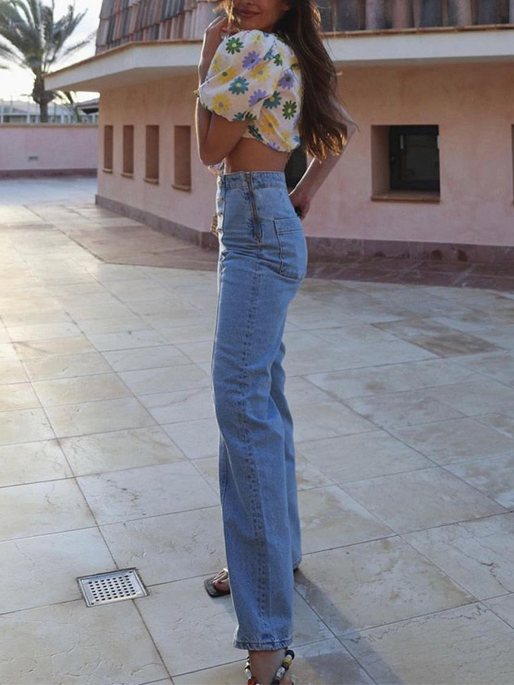 Tied Floral Print Crop Blouses