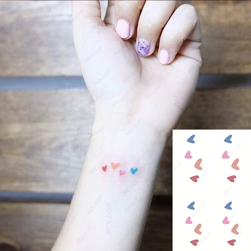 Waterproof SticketTattoo Red Heart
