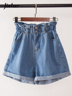 Harem Ruffled High Waisted Shorts