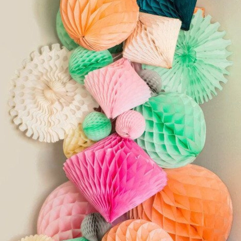 10cm Paper Lanterns Ball Honeycomb