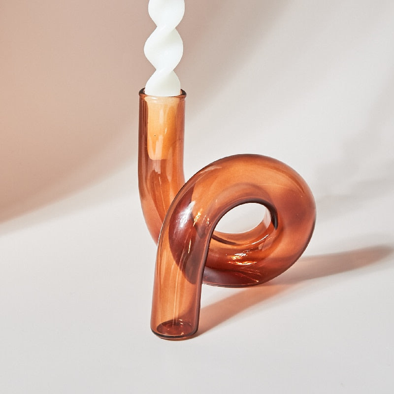 Glass  Candle Holders