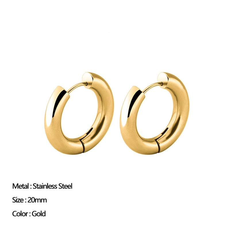 Classic Circle Hoop Earrings