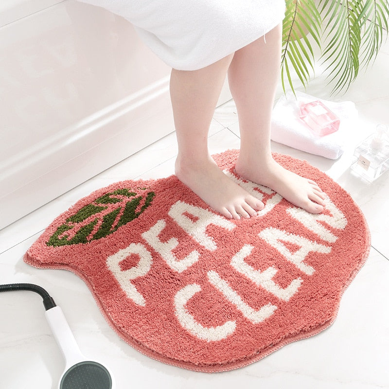 Peach/Lemon Bathroom Rugs