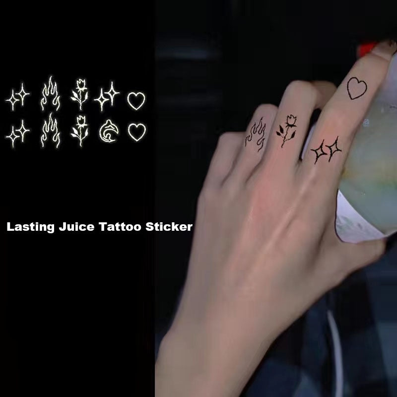 Butterfly Finger Sticker Tattoo