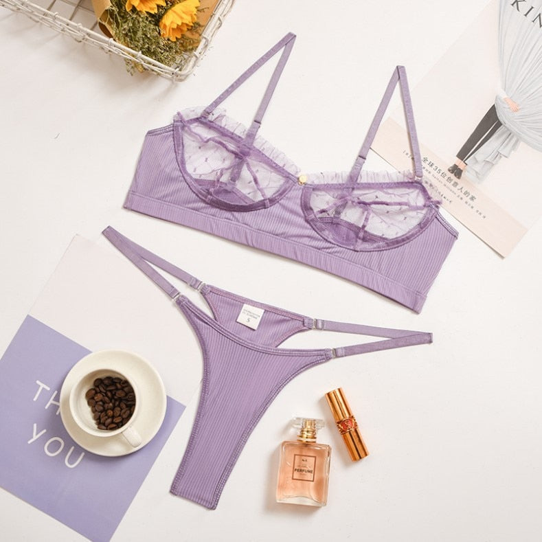 Sexy Lingerie Lace Bra Set
