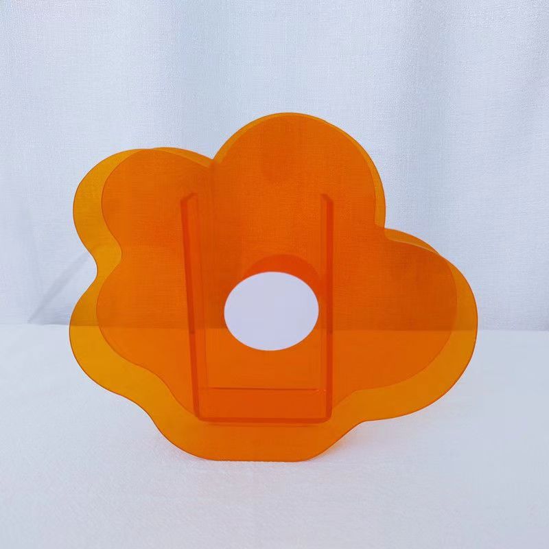 Acrylic Colorful Flower Shape Vase